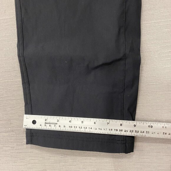 Eddie Bauer Fleece Lined Tech Pants Mens 32 x 30 Black Water Repellent Insulated - Picture 9 of 11